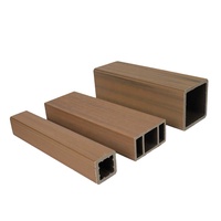 Panneaux de persiennes en composite plastique WPC co-extrudé bon marché, style bois, tubes de pergola, extérieur