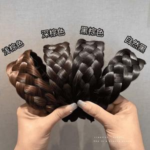 Five Strand <b>Braid</b> Headband High Temperature Wire Hair <b>Accessory</b> For Women Modify Face Shape Cover Gray Hair - Product Image 1