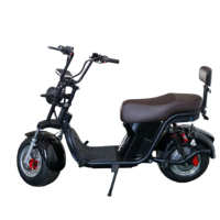 Scooter électrique 3PLUS Citycoco HR9 à empattement court, 4000W, pneus larges de 8 pouces, chopper, 40Ah, GPS, alliage d'aluminium, étanche, double