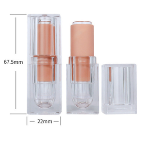 Tube à lèvres vide en plastique de 3,5 ml, orange transparent, tube à baume à lèvres DIY, bouchon à vis, estampage à chaud, brillant à lèvres, masque facial, haute qualité - Product Image 6