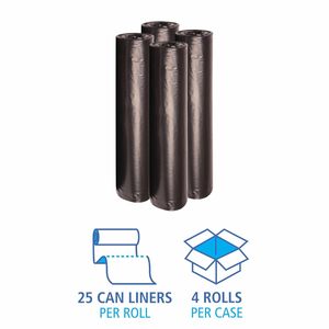 Bolsas de Basura para el Hogar Boardwalk 518 SH-Grade Repro Can Liners 43x47 Negras, 56 galones, 1.2 mil, 10 Bolsas por Rollo, Caja de 10 Rollos - Product Image 4