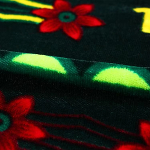 Tissu Velours Imprimé 100% Polyester Style Moyen-Orient Tissé Sur Mesure pour Conception de Mode 5000 pour Vêtements - Product Image 3