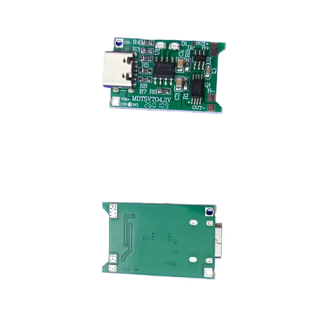 Top Quality ROHS Approved Type-c USB Port Charger PCB TP4056 4.2V 5V 1A Lithium Battery Charging Board with Charging Protection