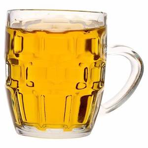 Vaso de cerveza de <span class=keywords><strong>pinta</strong></span> de vidrio soplado para reunión de bares Vaso Pilsner de gran capacidad con logotipo personalizado - Product Image 4