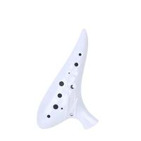 Factory Custom Wood Grain 12 Holes Alto C Resin Ocarina Student Starter Music Ocarina with Accessories Copy Wood ABS Resin