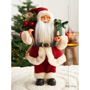Figura de Santa Claus de Pie Grande de 90 cm, Realista, de Plástico Ecológico, Popular Decoración Navideña, Caja de Regalo, Pino - Product Image 4