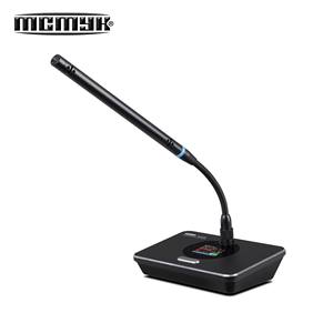 Пользовательский логотип четыре канала <span class=keywords><strong>UHF</strong></span> Беспроводной гусиная шея конференц-микрофон металлический Настольный стиль - Product Image 4