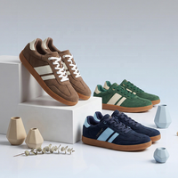 OLICOM Chaussures de sport décontractées de style classique allemand en cuir de vachette, confortables et tendance, pour homme