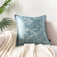Coussins carrés personnalisés d'usine, housses de coussin décoratives de luxe en jacquard métallique, design artistique pour la maison