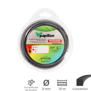 Filo Professionale Quadrato in Nylon/Alluminio O/ 3.0 mm. Rotolo da 10 metri - Product Image 1