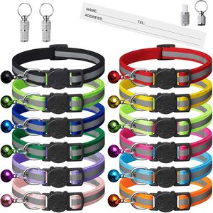Collares para Gatos con Hebilla de Seguridad y Diseño de Orejas Redondas en 14 Colores, con Placa de Identificación - Product Image 1
