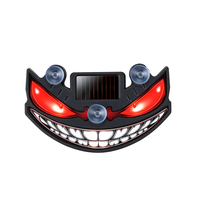 Nouvelle Lampe de Fenêtre Solaire « Sourire Maléfique » – Lumière d'Ambiance LED Dynamique pour Voiture, Décoration Intérieure Automobile, Effet « Œil du Diable »