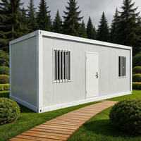 Maisons préfabriquées en conteneurs modulaires en acier sandwich, personnalisées, étanches, à emballage plat, design moderne, caractéristiques écologiques