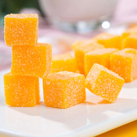 Bonbons gélifiés moelleux à la saveur mangue de haute qualité, délicieux bonbons fruités, friandises, collations