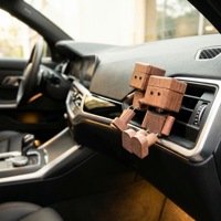 Ornamen Aromaterapi Kaca Kreatif Robot Goyang Kaki Bebas Alkohol Aroma Tahan Lama