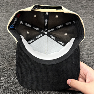 Gorra <span class=keywords><strong>de</strong></span> Pana Personalizada <span class=keywords><strong>de</strong></span> 5 Paneles con Bordado, Gorra <span class=keywords><strong>de</strong></span> Pana y Gamuza con Visera Curva Vintage, Gorra <span class=keywords><strong>de</strong></span> Béisbol Retro para Hombre - Product Image 4