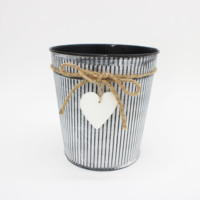 Pots de fleurs en fer personnalisables de haute qualité pour Noël et Halloween Seaux de rangement en métal de style classique pour utilisation au sol