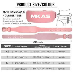 MKAS Anime erkekler yüksek kalite kuvvet halter kemeri toka spor deri 10Mm özel Logo ağırlık kaldırma kemeri - Product Image 2