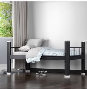 Cadre de lit superposé double simple et moderne en métal avec caractéristiques réglables Chambre <span class=keywords><strong>à</strong></span> coucher Dortoir École Utilisation <span class=keywords><strong>à</strong></span> domicile Cadre en acier durable - Product Image 6