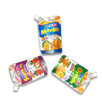 Pochette à bec verseur biodégradable Junmei JM-030 / Sachet à bec verseur 250 ml / Pochette à eau transparente autoportante avec impression par gravure et résistance à l'humidité
