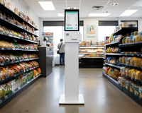 Terminal de paiement Android 15,6 pouces avec écran tactile, lecteur de code QR et imprimante pour le commerce de détail et les cafés