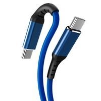 Cable USB C de Nailon para Teléfono Móvil, USB 3.2 Gen1 de 60W y 5Gbps, Superspeed, 3A, Carga Rápida y Transferencia de Datos