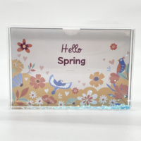 Cadre photo liquide en acrylique transparent 4x6 pouces de haute qualité, flottant dans l'eau, en plastique, pour festivals, vente en gros