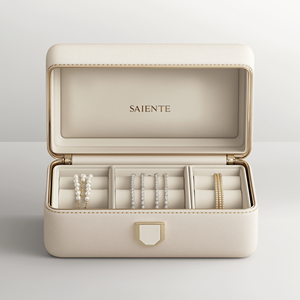 Chất lượng cao tùy chỉnh <span class=keywords><strong>PU</strong></span> da gói đồ trang sức nhẫn hộp đồ trang sức bằng da vàng hộp đồ trang sức - Product Image 1