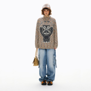 OEM/ODM pull-over tricoté en fil à boucle <span class=keywords><strong>manteau</strong></span> femmes automne Style coréen paresseux épais anti-boulochage doux cireux haut <span class=keywords><strong>court</strong></span> - Product Image 3