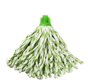 Floor cleaning mop strong microfiber Mix With Cotton mop head