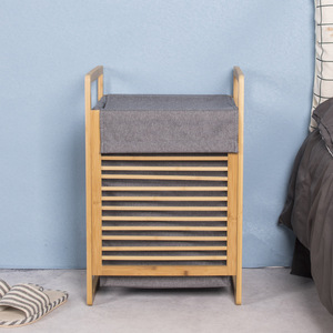 Clothing Organizer <b>Laundry</b> Basket Rectangle Gray And White Detachable <b>Standing</b> Type For <b>Laundry</b> Room - Product Image 4
