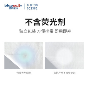Toallas de baño desechables Bluesail+ de fibra vegetal blancas y absorbentes para viajes y uso en hoteles - Product Image 4