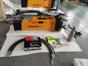 SOOSAN SB43, brise-roche hydraulique de type boîte, corps principal, produit, approvisionnement direct en usine, garantie d'un an, caractéristiques standard incluses - Product Image 3
