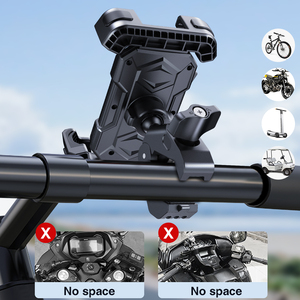 Support de téléphone universel rotatif à 360 degrés pour vélo, moto, vélo électrique, support de fixation pour navigation - Product Image 2