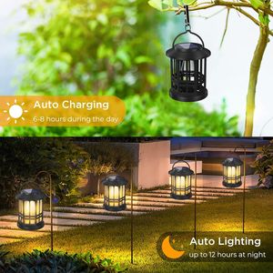 Lámpara Solar Retro para Jardín, Luz de Exterior con Filamento de Tungsteno, Llama Decorativa para Patio y Camino, Lámpara Nocturna - Product Image 3