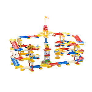 Hot <strong>Track</strong> Toys Race Run Game Educational 245PCS Big <strong>Building</strong> <strong>Blocks</strong> Marble Race Run Set Plastic <strong>Track</strong> <strong>Building</strong> <strong>Blocks</strong> - Product Image 1