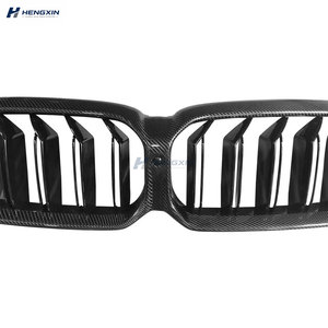 Rejillas Delanteras Dobles de Fibra de Carbono Seca G30 F90 para <span class=keywords><strong>BMW</strong></span> Serie 5 G30 G38 M5 F90 LCI 2021 - Product Image 4