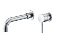 Robinet de salle de bain d'eau chaude froide en laiton chromé moderne/noir mat