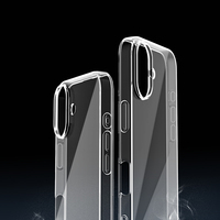 Coque de téléphone en TPU souple ultra-transparente anti-jaunissement pour iPhone 17 Pro Max 16 15 14 13 12 11 XS XR, protection arrière anti-chute