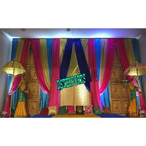 Escenario para Sangeet de Mehndi Punjabi, Decoración para Bodas Reales, Escenarios para Sangeet Punjabi, Decoración para Escenario de Mehandi, Venta en Australia, Noche de Sangeet - Product Image 1
