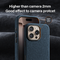Étui de luxe en Alcantara pour iPhone 18 Pro Max – Coque de protection intelligente compatible avec iPhone 17/16/15/14 Pro