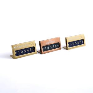 Etiquetas de Precio Personalizadas para Relojes de Joyería, Mini Cubos de Aleación de Zinc, Portaetiquetas de Precio Digital de Metal - Product Image 1