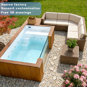 Outdoor 20ft 40ft Fiberglass Ground Durable Eco-Friendly 30-Year Warranty 220V Electrical Equipment Family Spa Swimming <b>Pool</b> - Product Image 4