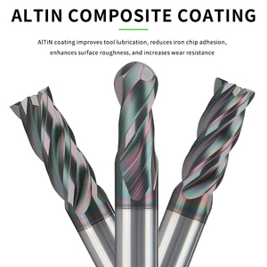 Đa Chức Năng Alcrn + Tráng Tungsten Carbide 4-Sáo End Mill Hiệu Quả Cao CNC Công Cụ Cắt ODM OEM Tùy Chỉnh - Product Image 5