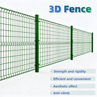 Panneaux de clôture de sécurité en treillis métallique 3D avec cadre en fer, revêtement en poudre, clôtures, treillis et portails durables pour chantier de construction