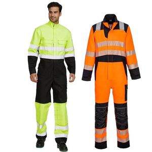 Hot Sale Hi-vis Overall Work Pants Work Shirts Multi Pockets Overalls - Product Image 1