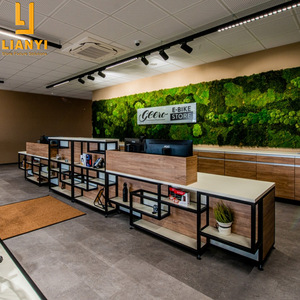 <span class=keywords><strong>E</strong></span> xe đạp cửa hàng thiết kế hiển thị lịch thi đấu hiện đại MDF kim loại xe đạp hiển thị đứng - Product Image 3