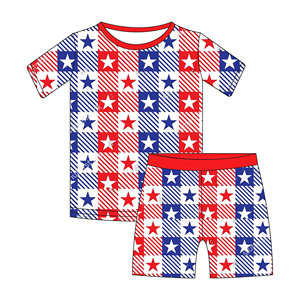 Set Pigiama Corto in Bambù <span class=keywords><strong>per</strong></span> Bambini a Tema 4 Luglio, <span class=keywords><strong>Abbigliamento</strong></span> <span class=keywords><strong>per</strong></span> Ragazzi e Ragazze - Product Image 3