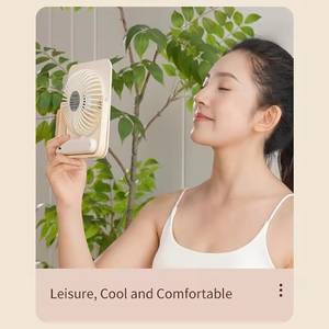 Portable Ultra-Thin 180 Tilt Folding Personal Fan USB Rechargeable Quiet Handheld <b>Desk</b> Fan for Office Household Modern Safe - Product Image 6
