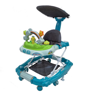 Trotteur d'activités Offre Spéciale 3 en 1 avec plateau d'alimentation et jouets/trotteur multifonctionnel à 8 roues avec musique et auvent. - Product Image 2